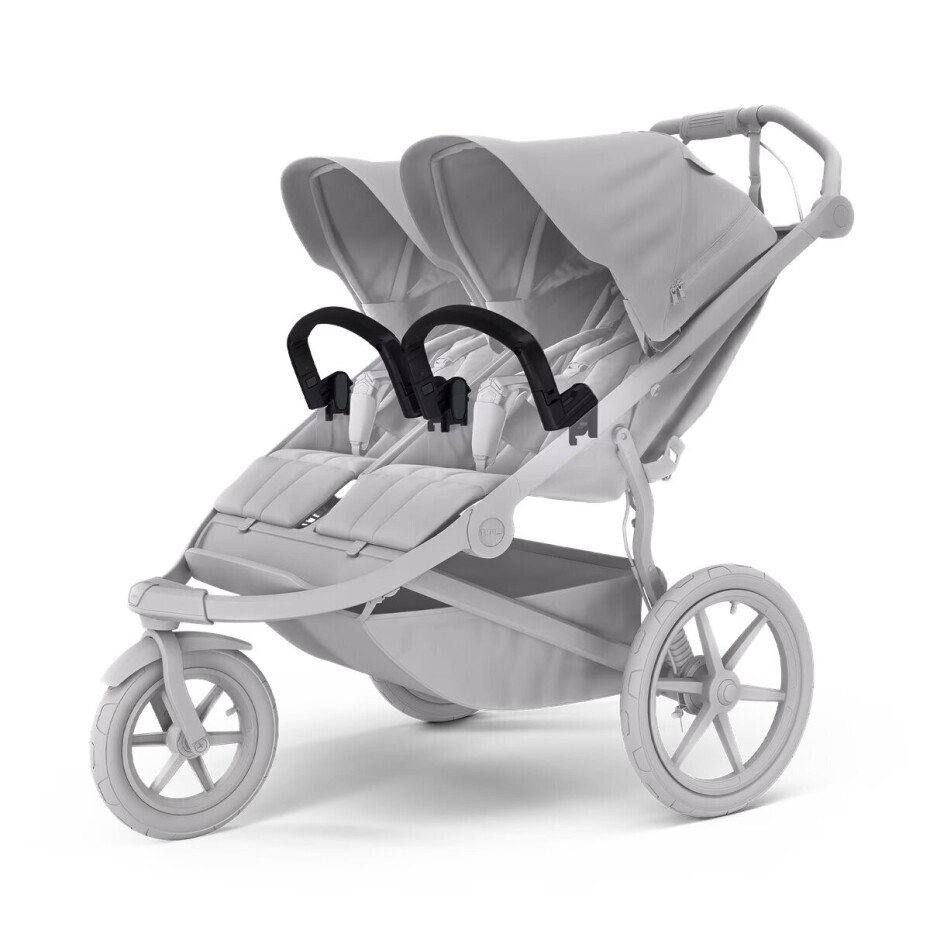 Sportovní kočárek Thule Urban Glide 3 Double Black + 2x madlo + pláštěnka + moskytierá - main (2)