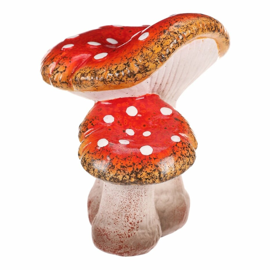 Muchomůrka červená dvojice vel. M, keramika, 12 x 15 x 15 cm - main (2)
