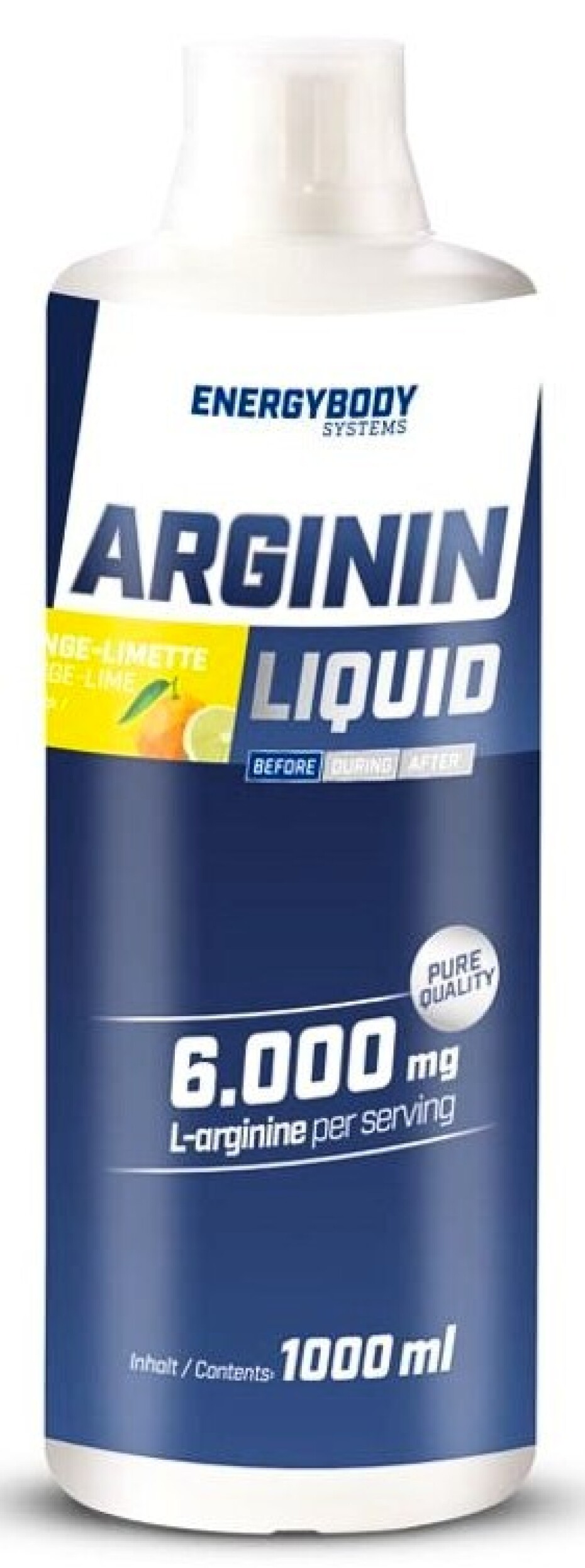 EnergyBody L-Arginine Liquid 1000 ml limetka - pomeranč - main (0)