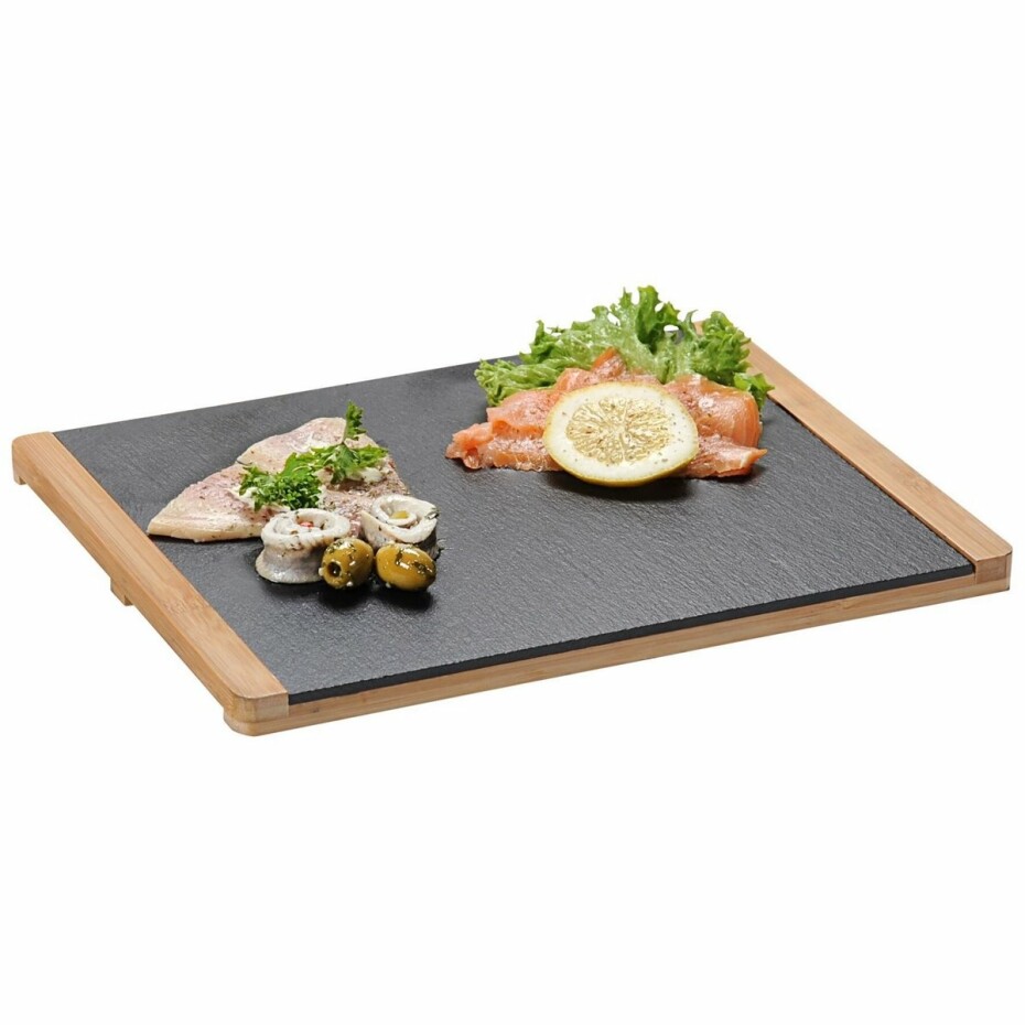 Kesper 38130 Servírovací tác z břidlice, 34 x 26 x 1,5 cm - main (0)