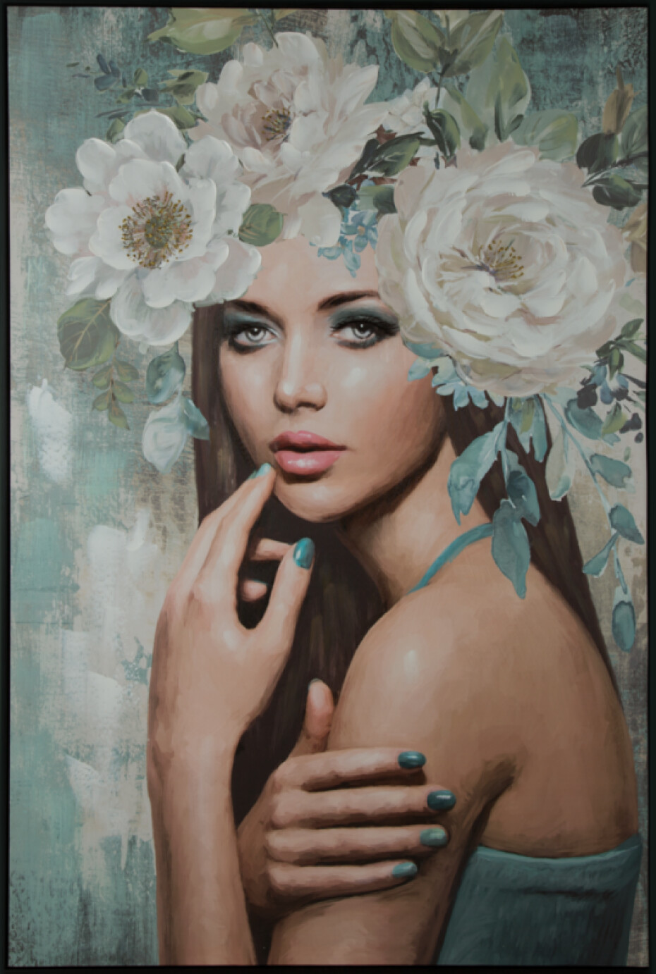 ArtFir Obraz WOMAN 573A | tyrkysová 80 x 120 cm - main (0)