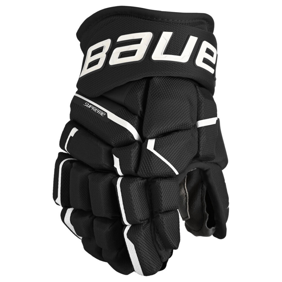 Hokejové rukavice Bauer Supreme MACH Black/White Junior 11 palců - main (0)