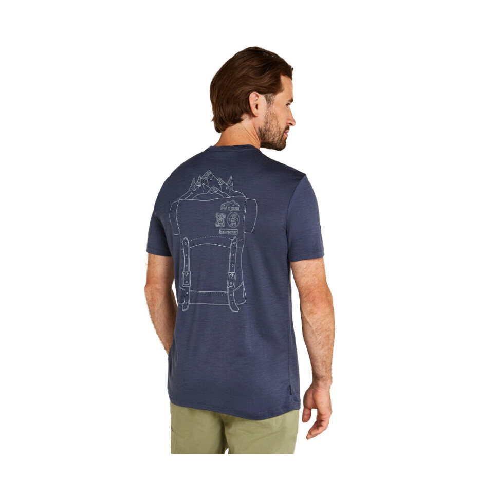 Pánské tričko Icebreaker Merino 150 Tech Lite SS T IB BackPack Graphite XL - main (2)