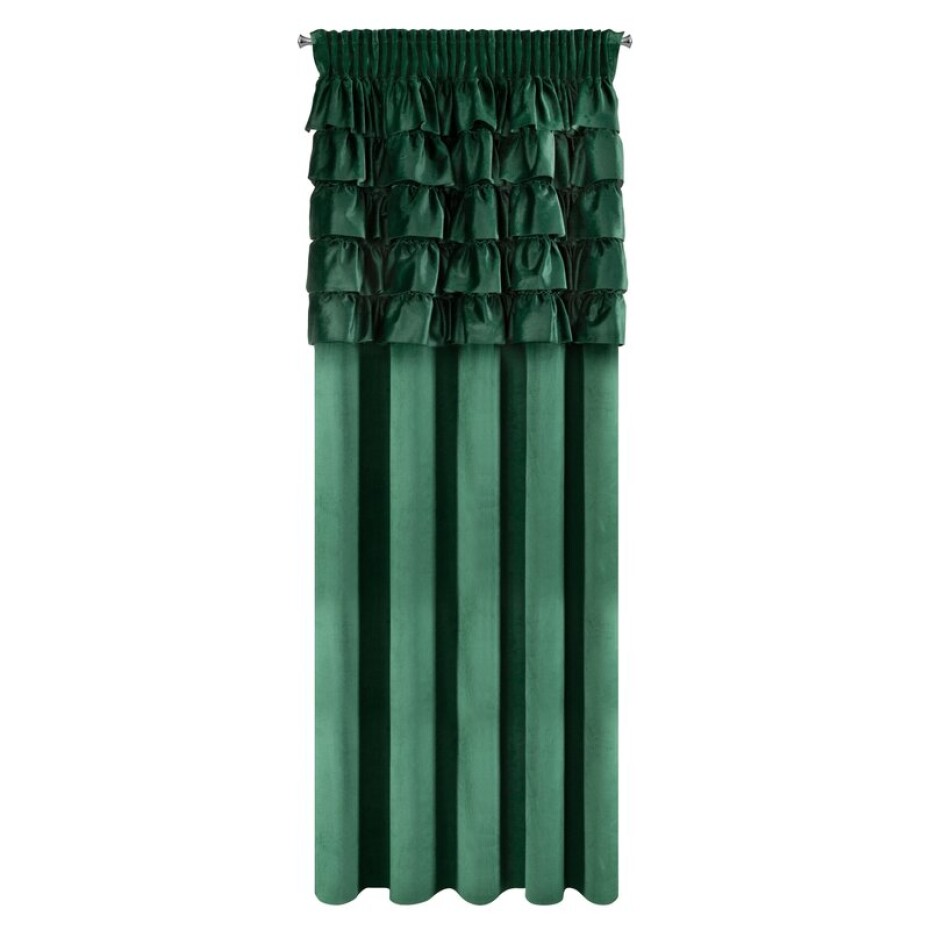 ArtFir Závěs AURA P | tmavě zelená 140 x 270 cm - main (2)