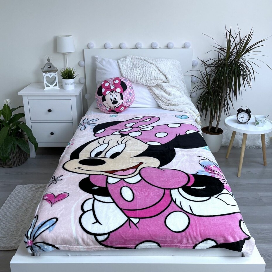 Jerry Fabrics Dětská deka Minnie Flowers 02, 100 x 150 cm - main (1)