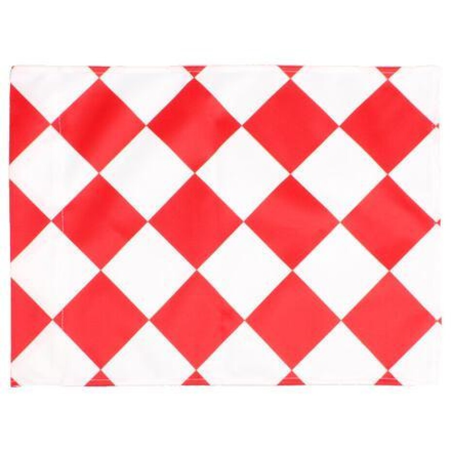 Merco Rohový praporek látka červená-bílá (VÝPRODEJ) - main (0)