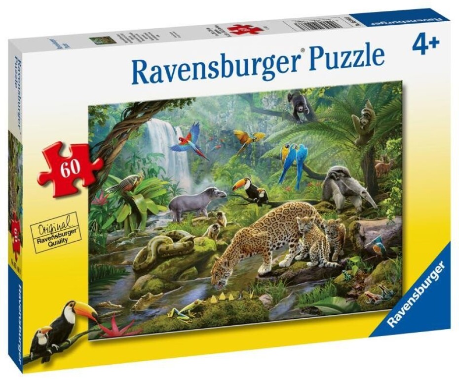 Ravensburger Puzzle - Obdivovatelé deštného pralesa 60 dílků - main (0)