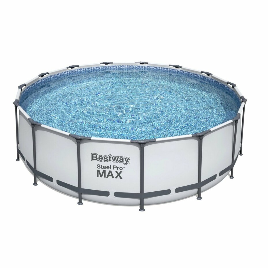 Bestway Kulatý nadzemní bazén Steel Pro MAX s kartušovou filtrací, schůdky a plachtou - main (0)