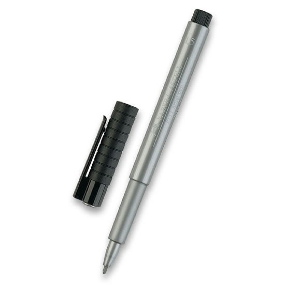 Faber - Castell Popisovač Pitt Artist - B stříbrný 1,5 mm - main (0)