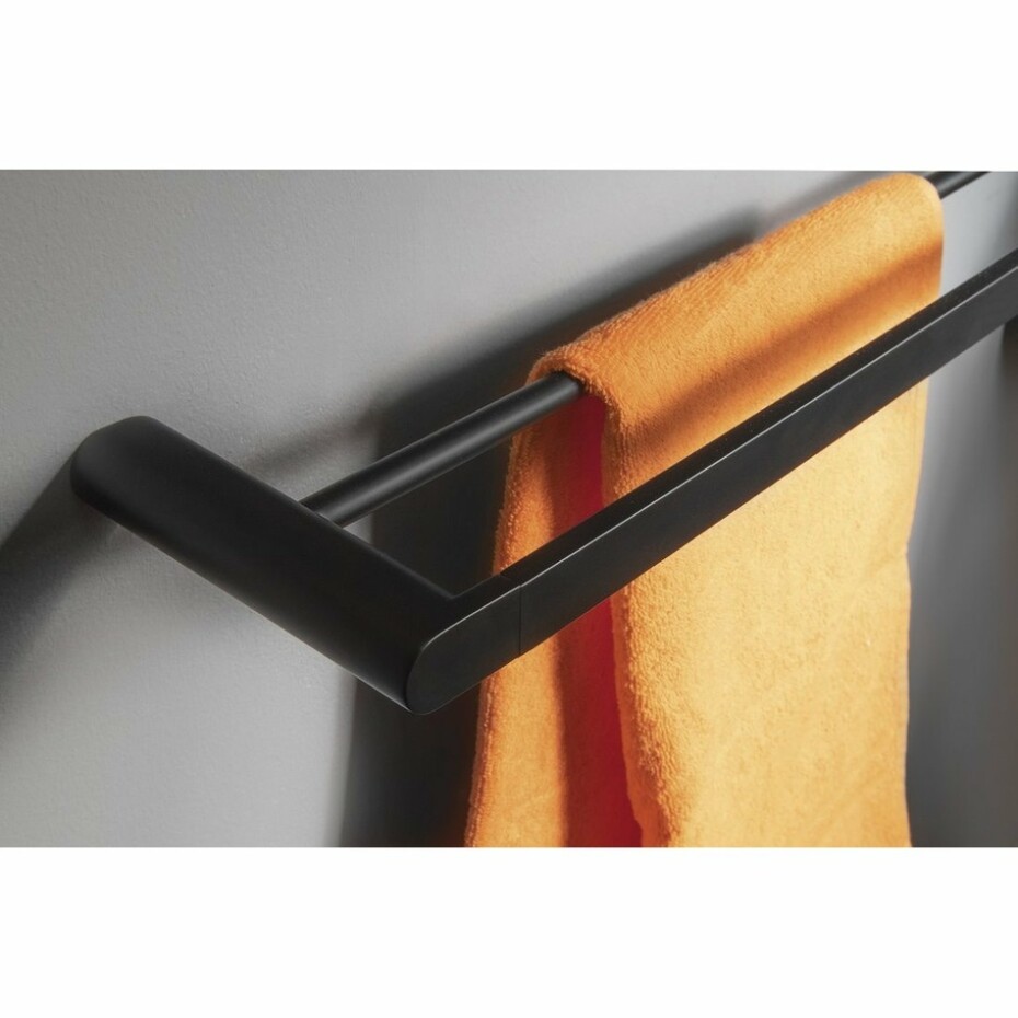 SAPHO RF011/15 Flori držák ručníků dvojitý 60 x 12,7 cm, černá mat - main (3)