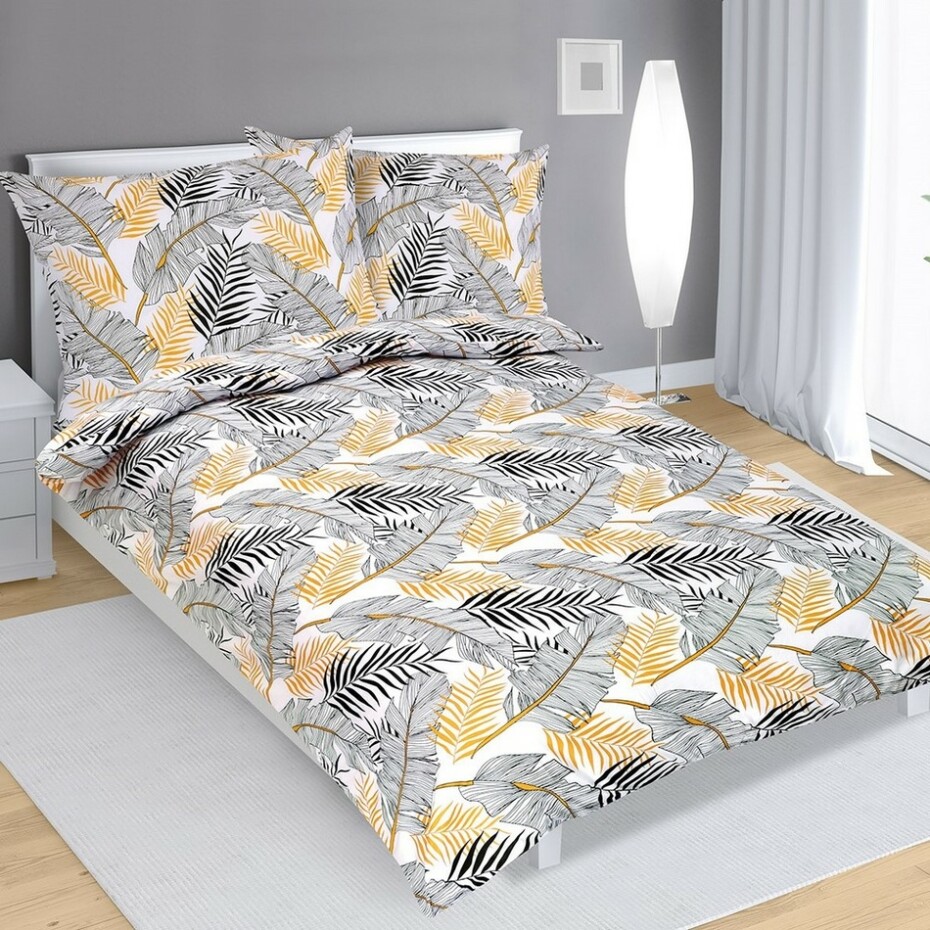 Bellatex Bavlněné povlečení Peříčka, 140 x 200 cm, 70 x 90 cm - main (0)