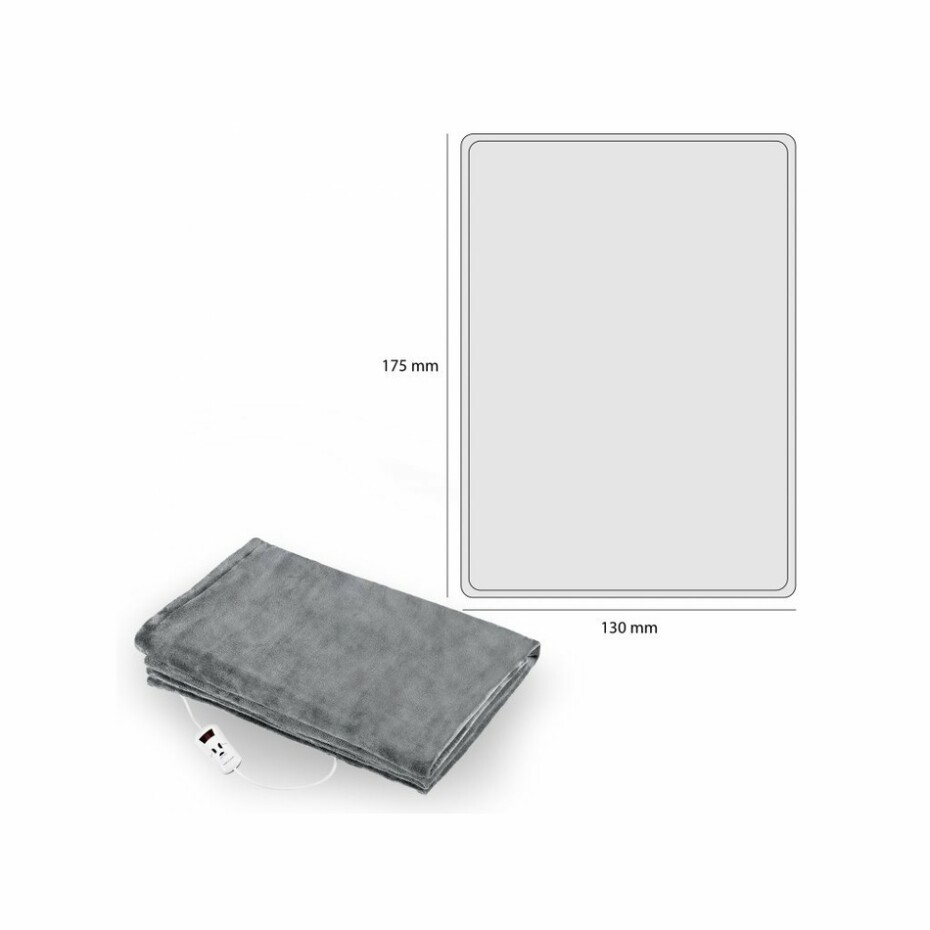 ProfiCare WZD 3061 vyhřívací deka, šedá - main (2)