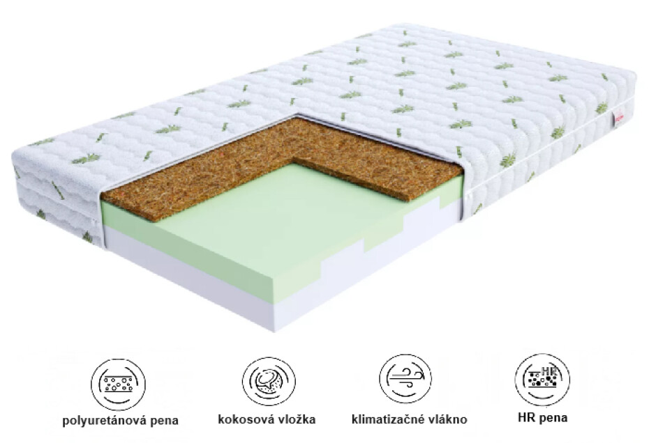 FDM Pěnová matrace TERAMO 4KIDS Aloe | 90 x 190 cm - main (1)
