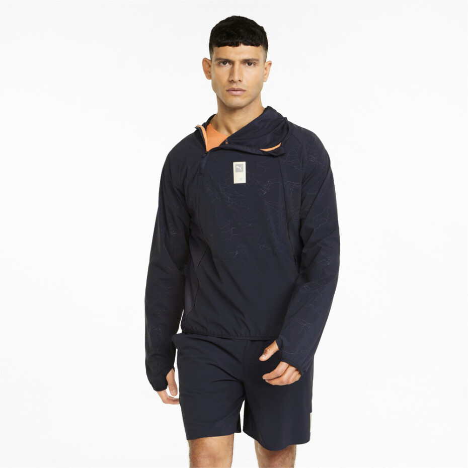 Pánská bunda Puma  Run First Mile Woven Jacket Parisian Night L - main (2)