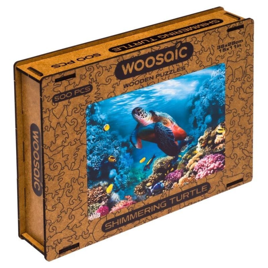 Unidragon dřevěné puzzle - Želva velikost M - main (0)