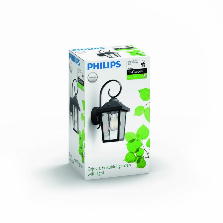 Philips 17236/30/PN Buzzard Venkovní nástěnné svítidlo 29 cm, černá - main (4)