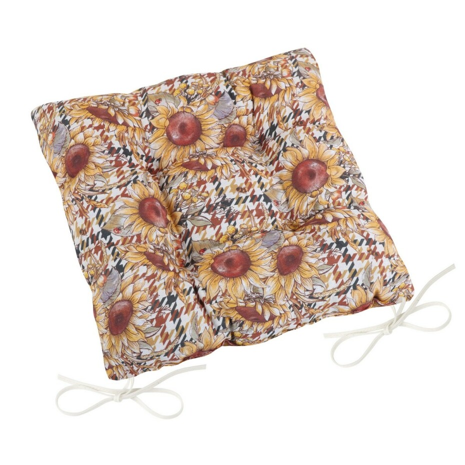 Bellatex Sedák EMA prošívaný Slunečnice, 40 x 40 cm - main (0)