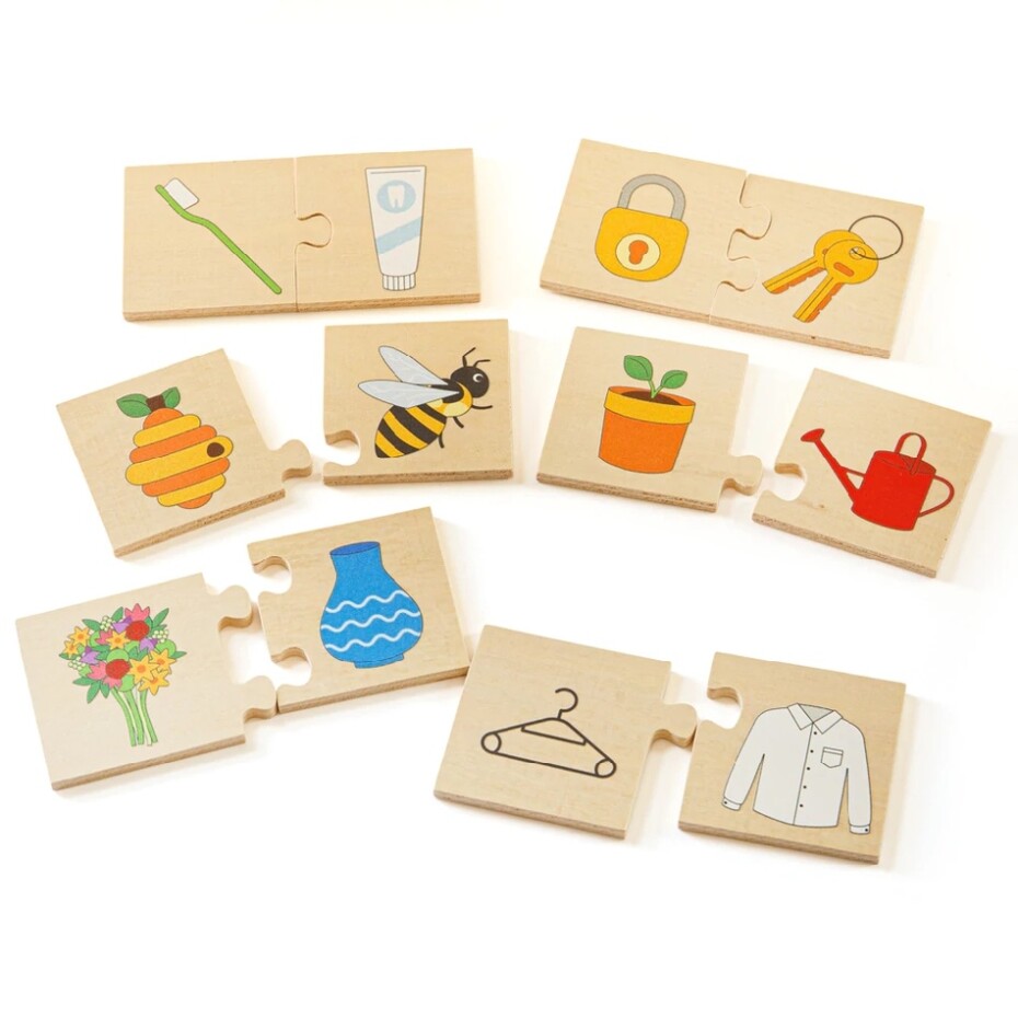 Bigjigs Toys Didaktické puzzle Co k sobě patří - main (0)