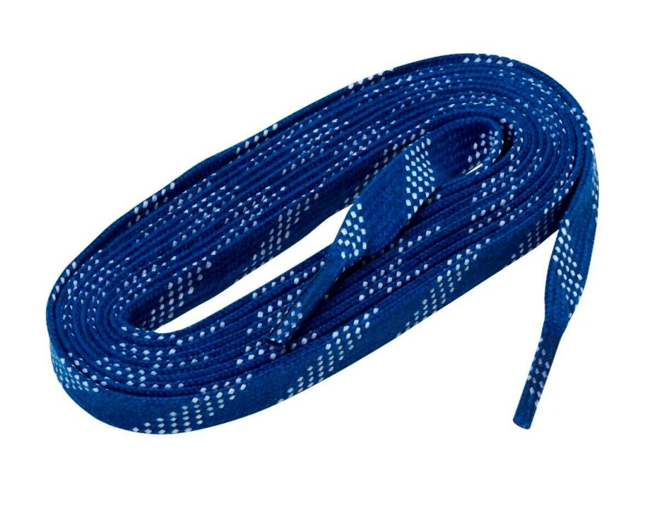 Voskované hokejové tkaničky WinnWell  Blue  274 cm - main (0)