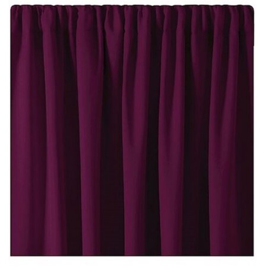 AmeliaHome Závěs Blackout Oxford Pleat švestková, 140 x 245 cm - main (1)
