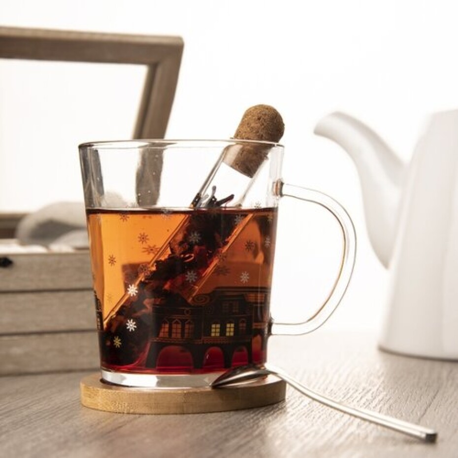 Orion Skleněný hrnek s infuzérem DOMKY, 420 ml  - main (4)