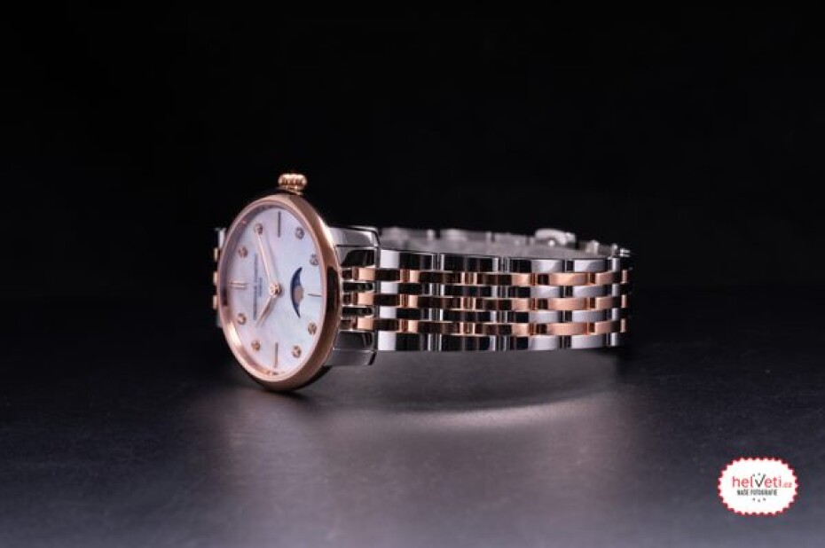 Frederique Constant Slimline Ladies Moonphase Quartz FC-206MPWD1S2B - main (2)