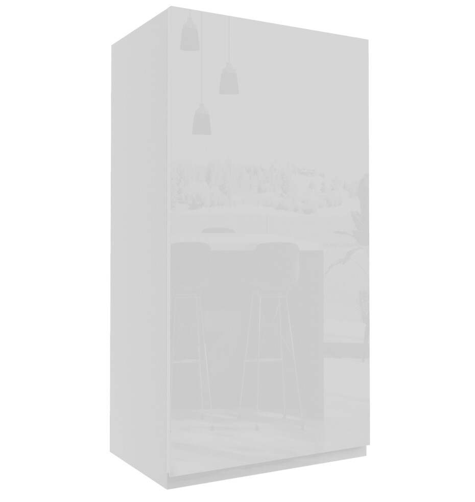 ArtExt Kuchyňská skříňka horní vysoká FLORENCE lesk | W4 50 Barva korpusu: Lava - main (1)
