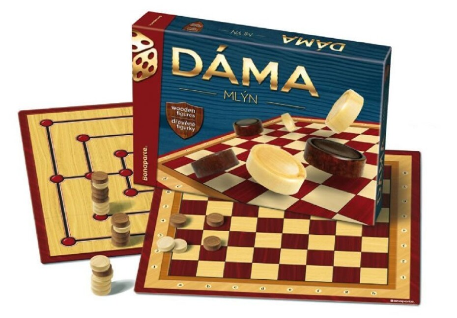 Společenská hra - Dáma + Mlýn - main (0)