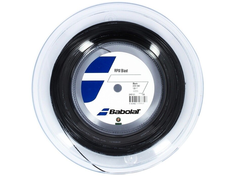 Tenisový výplet Babolat  RPM Blast Black 1,30 mm (200 m) - main (0)