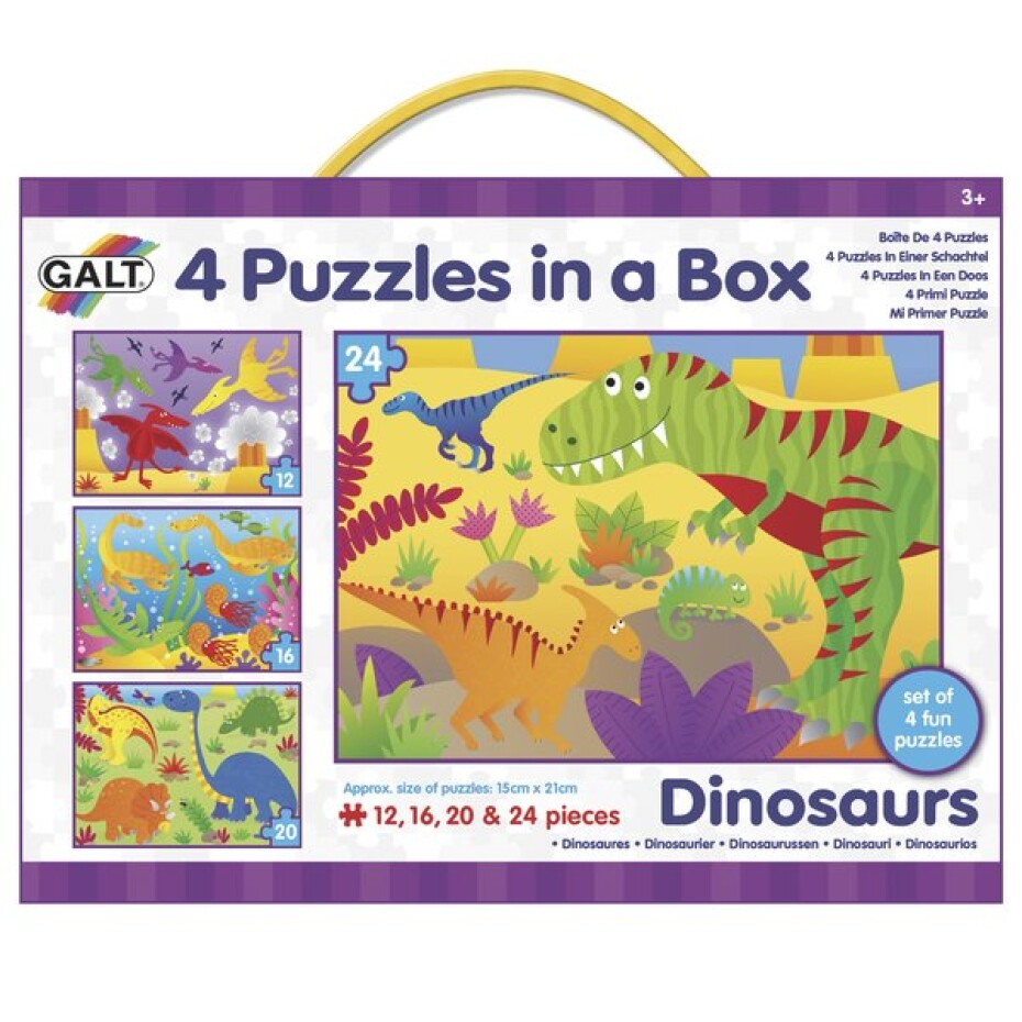 Galt 4 Puzzle v krabici - Dinosauři - main (0)