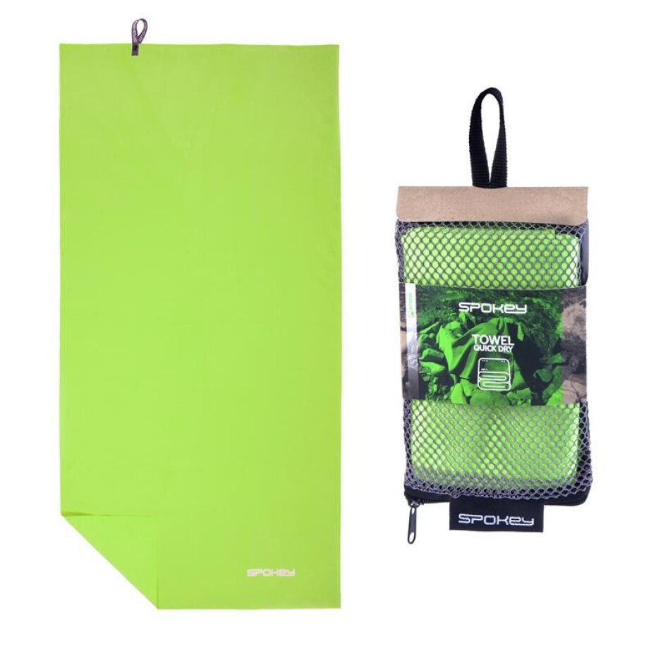 Spokey SIROCCO XL Rychleschnoucí ručník s odnímatelnou sponou, zelený, 80 x 150 cm - main (0)