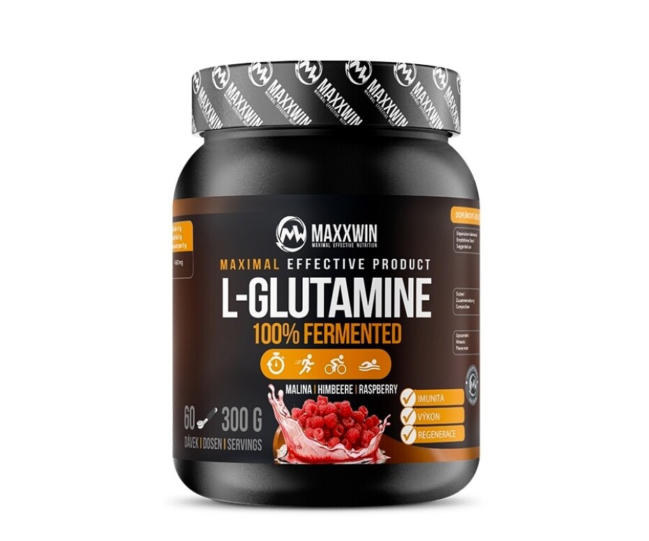 MAXXWIN L-Glutamine 100% Fermented 300 g malina - main (2)