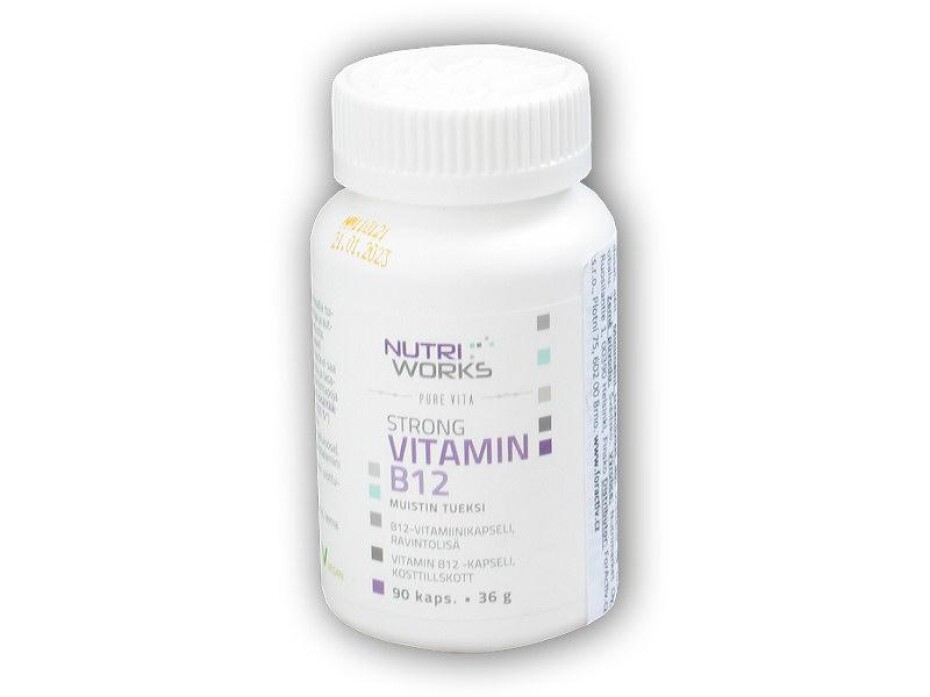Nutri Works Strong Vitamin B12 90 kapslí - main (0)