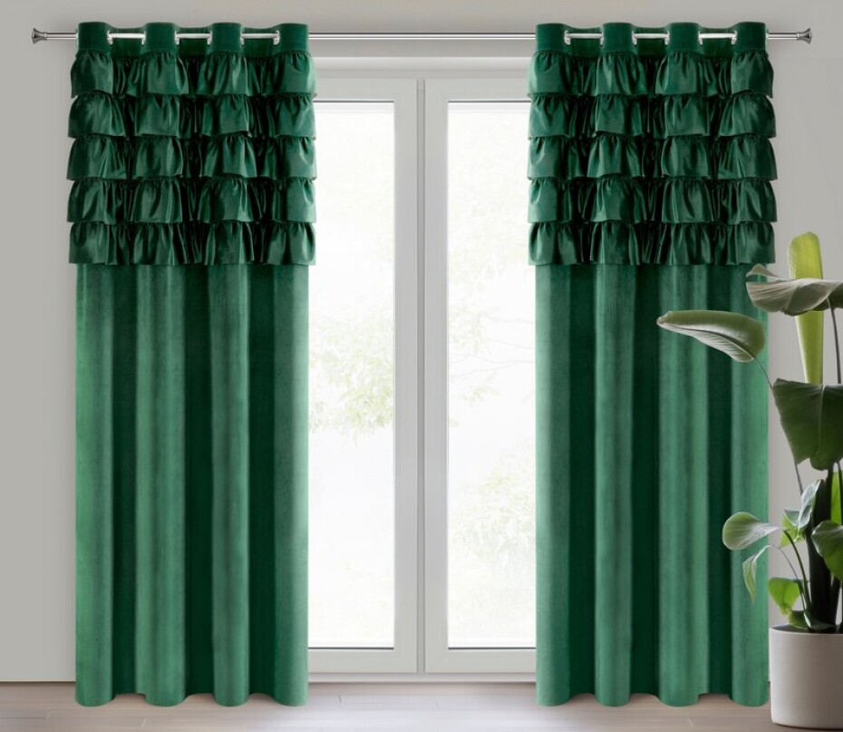 ArtFir Závěs AURA K | tmavě zelená 140 x 250 cm - main (0)