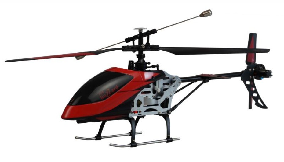 BUZZARD V2 jednorotorový vrtulník se stabilizací, 4ch, RTF, 2,4 GHz, červený + sleva 300,- na příslušenství - main (0)