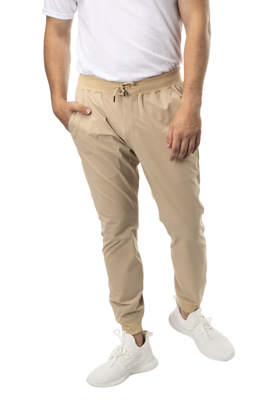 Pánské kalhoty Bauer  Woven Jogger TAN XL - main (2)