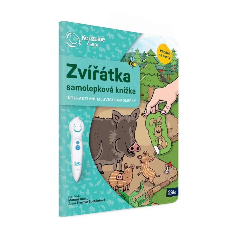 Kouzelné čtení Samolepková knížka Zvířátka - main (0)