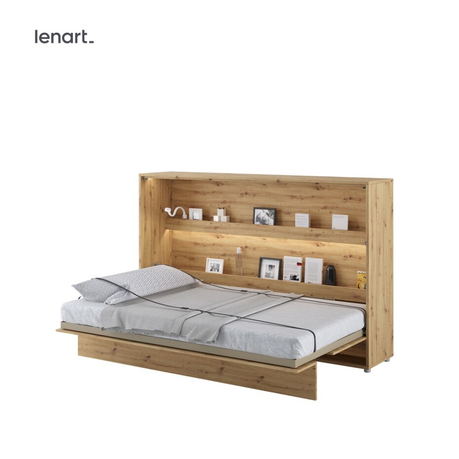 Dig-net nábytek Sklápěcí postel Lenart BED CONCEPT BC-05 | 120 x 200 cm Barva: Dub artisan - main (21)