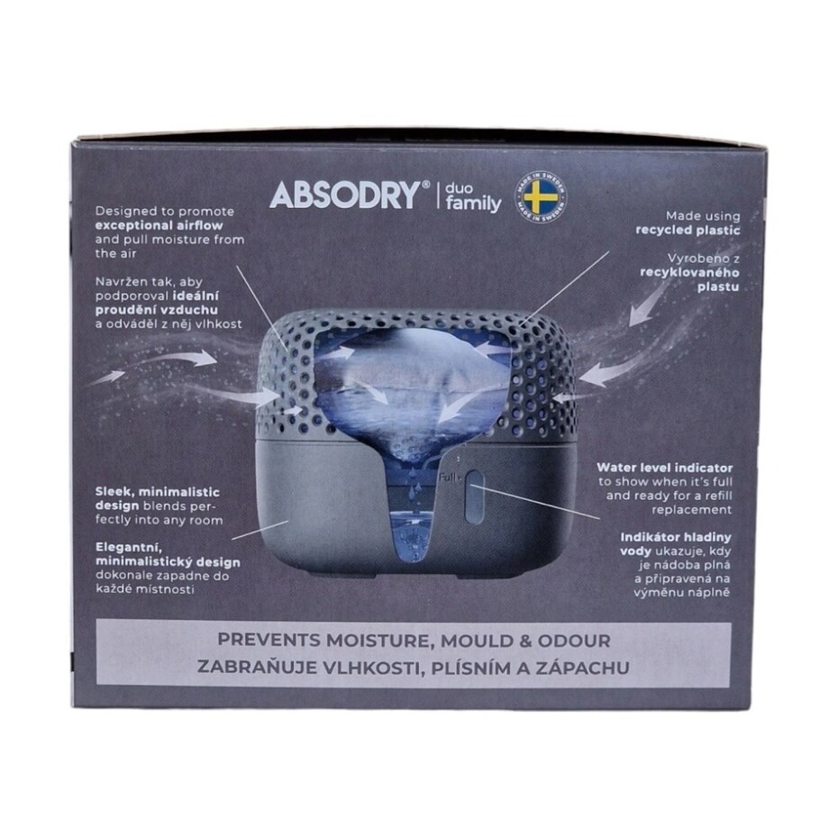 Everbrand pohlcovač vlhkosti Absodry Duo Family Bag 3-series, do 30 m3, Dark Grey - main (9)