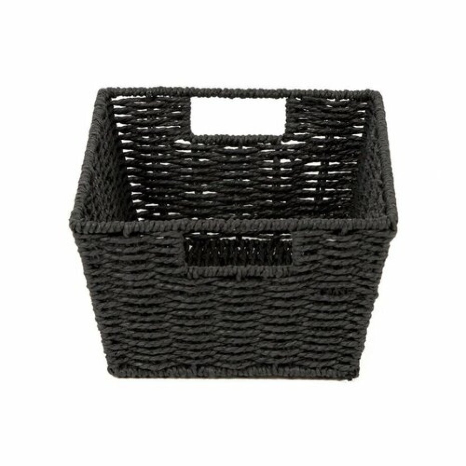 Compactor Ručně pletený košík ETNA, 31 x 24 x 14 cm, černá - main (1)