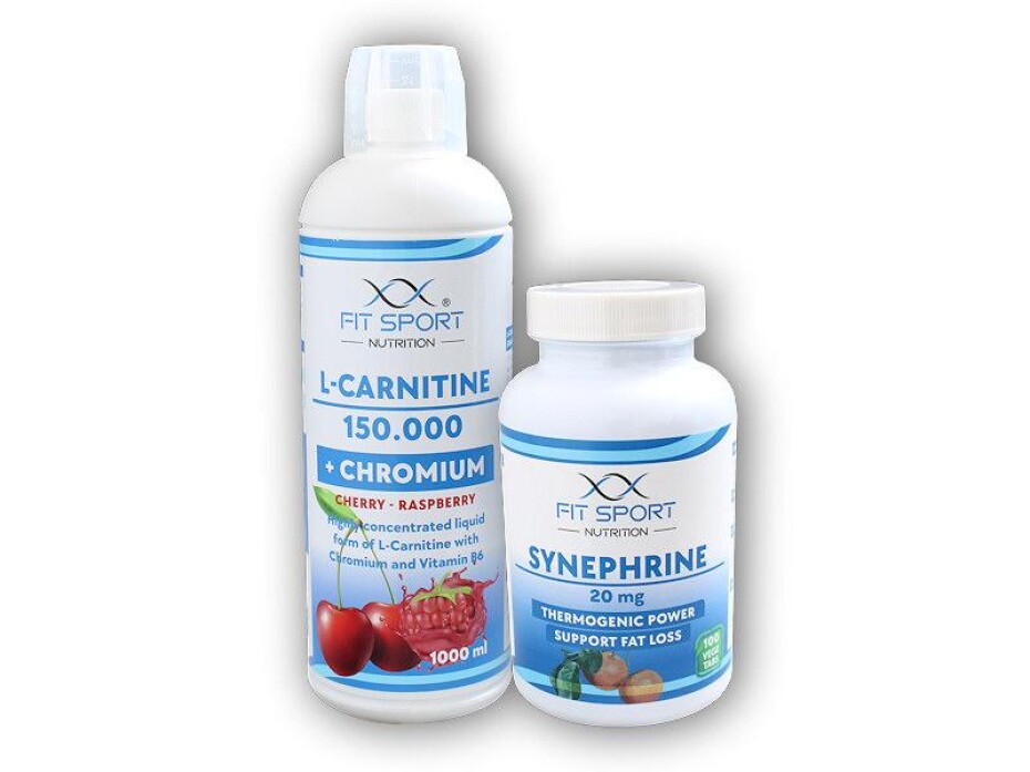 FitSport Nutrition L-Carnitine 150000 + Chromium l000ml + Synephrine 20mg 100 vege caps - main (0)