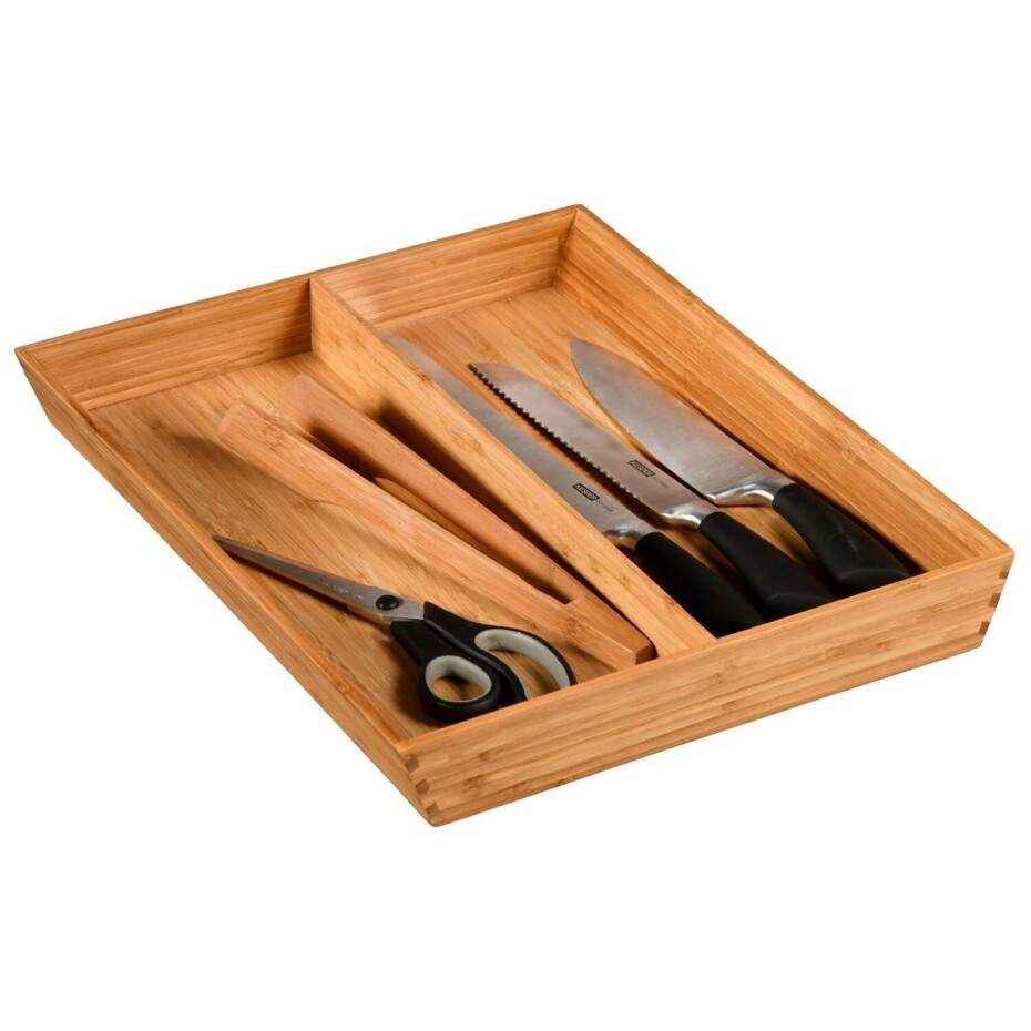 Kesper 58086 Příborník bambus, 2 přihrádky, 35 x 43 x 5 cm - main (1)