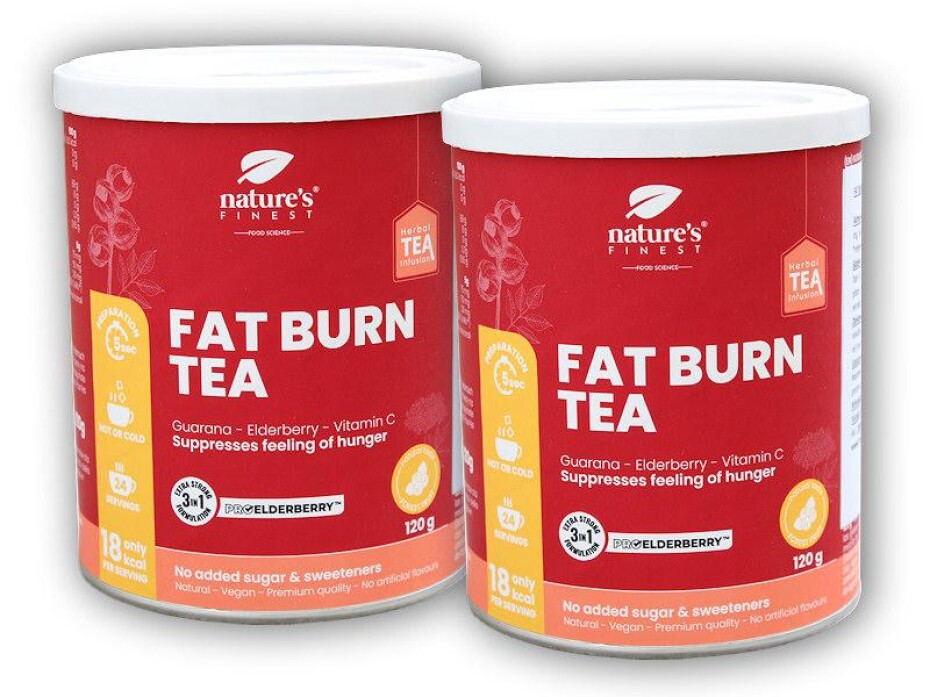 Natures Finest 2x Fat burn tea 120g - main (0)