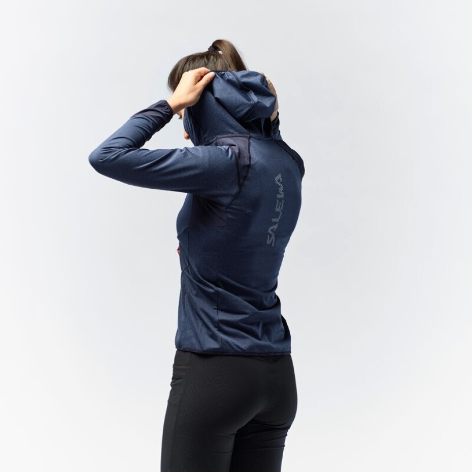 Dámská mikina Salewa  Agner Hybrid PL/DST Navy Blazer Melange 40 - main (3)