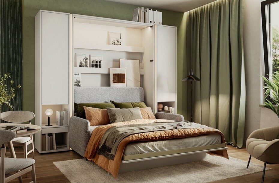 Dig-net nábytek Postel Lenart BED CONCEPT s pohovkou | bílá 140 x 200 cm - main (2)
