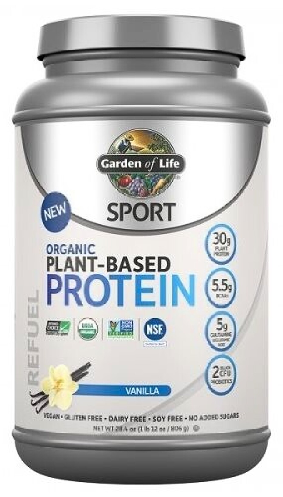 Garden of Life Sport Organic Plant-Based Protein 806 g vanilka - main (0)