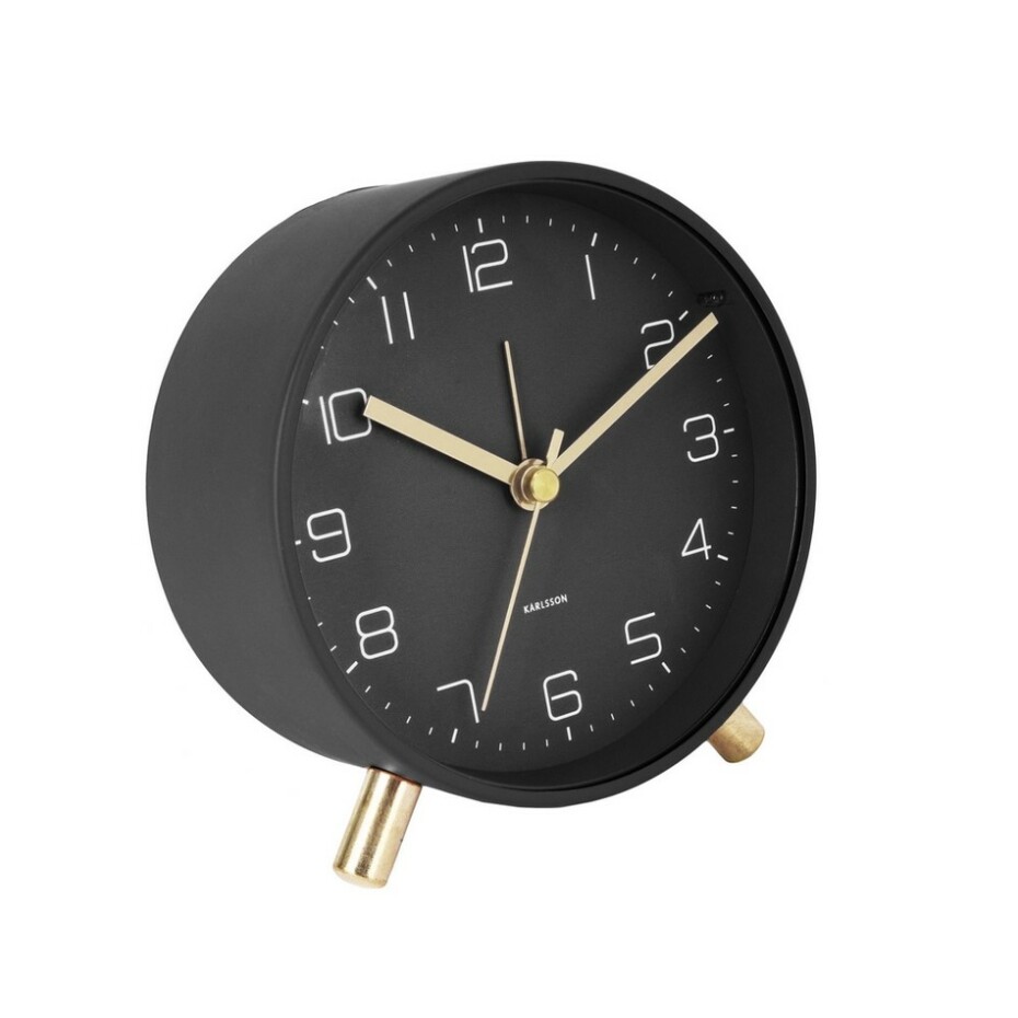 Karlsson 5752BK Designový budík pr. 11 cm  - main (1)