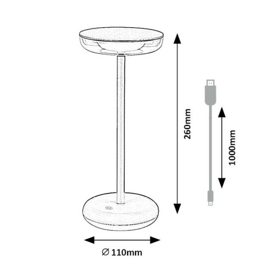Rabalux 77089 stolní LED lampa s USB dobíjením Konin - main (6)
