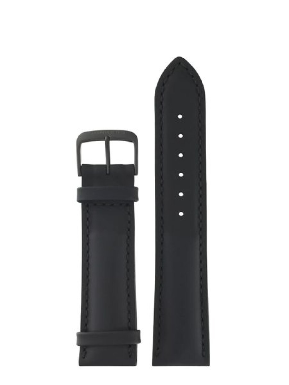 Kožený řemínek Junkers 22mm - černý/černá spona - main (0)