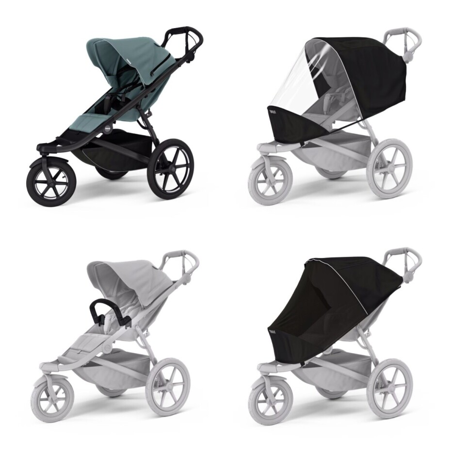 Sportovní kočárek Thule Urban Glide 3 Mid blue + madlo + pláštěnka + moskytiéra - main (0)